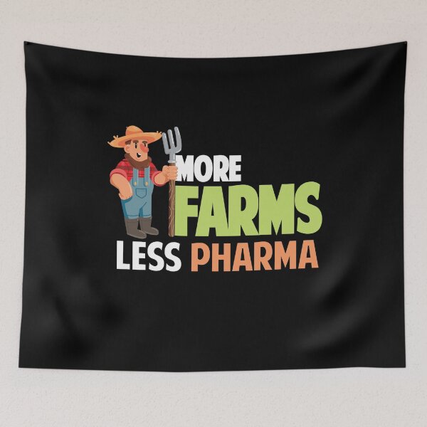 Item preview, Funny Farmer Saying Farmer Market More Farms Less Pharma  designed and sold by Rzelemenz.