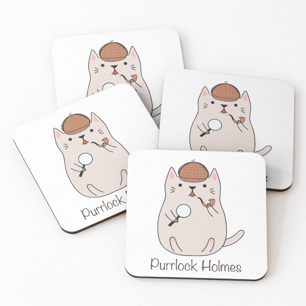Item preview, Purrlock Homes: the Cat Detective designed and sold by Amelia Hay.