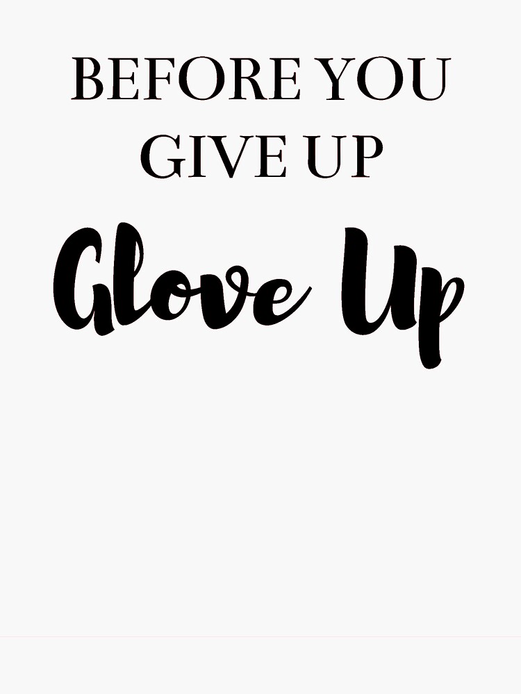 "Glove Up Boxing Design" Sticker for Sale by AngeloMartinez Redbubble