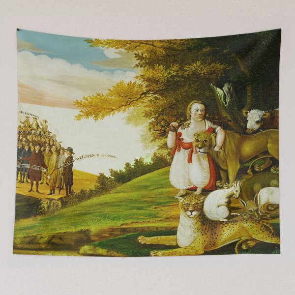 Item preview, A Peaceable Kingdom with Quakers Bearing Banners - Edward Hicks designed and sold by brushandframes.