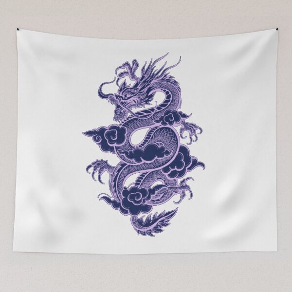 Item preview, Purple Chinese Dragon designed and sold by WearWolfDesigns.