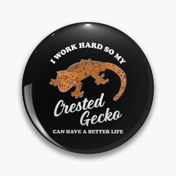 Item preview, Funny Crested Gecko Pet Lizard I Work Hard graphic designed and sold by jakehughes2015.