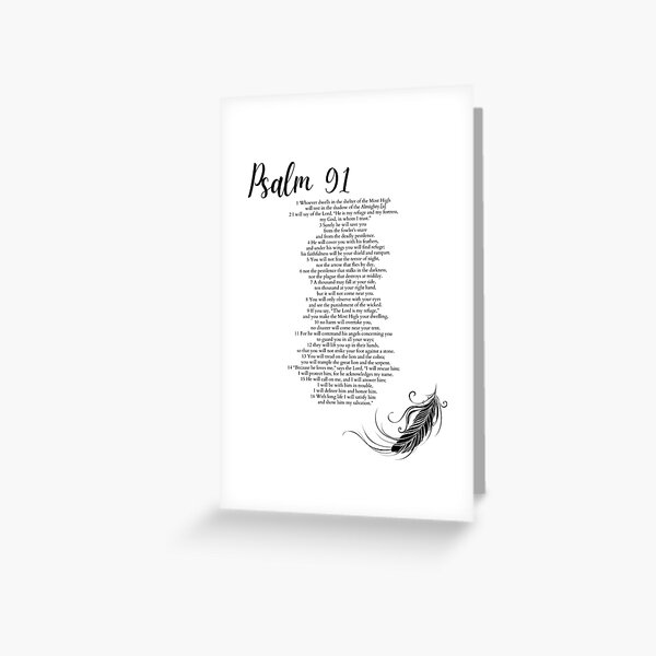 Item preview, Psalm 91 - Bible Verses 91:1-91:16 Feather designed and sold by ShalaneC.