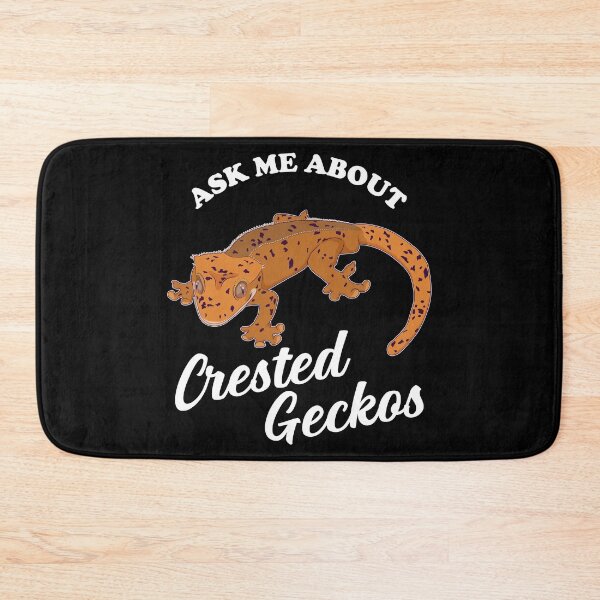 Item preview, Funny Pet Lizard Ask Me About Crested Geckos print designed and sold by jakehughes2015.