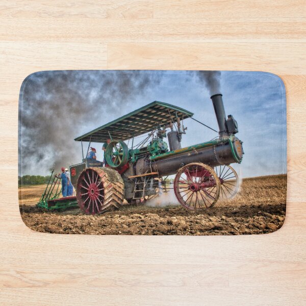 Item preview, Antique Peerless Traction Engine Plowing designed and sold by Shelly Gunderson.