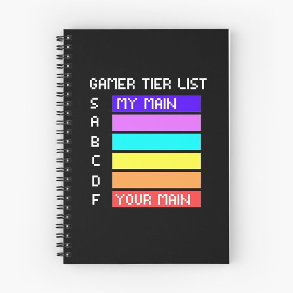 Item preview, Gamer Tier List - My Main designed and sold by Meliafroggy.