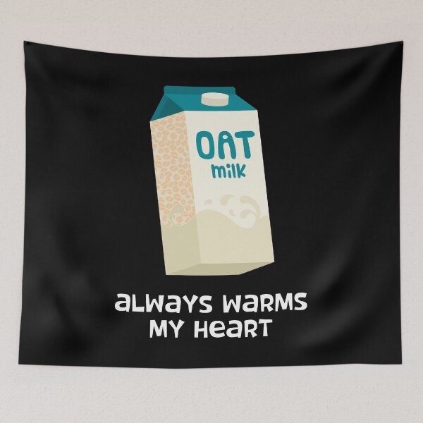 Item preview, Warm Heart Vegan Plant-Based Oat Milk design designed and sold by jakehughes2015.