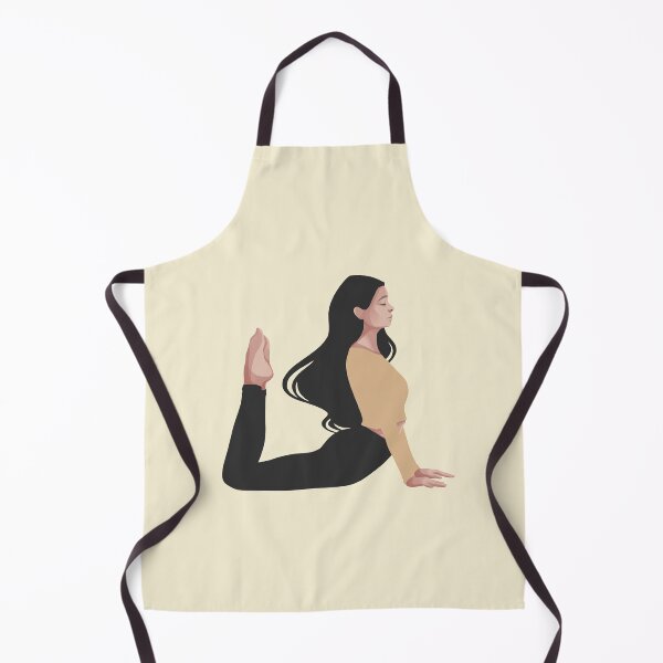 Item preview, Yellow Yoga Girl Asana - Good Vibes Spiritual Meditation Namaste - Illustration by MadliArt designed and sold by MadliArt.