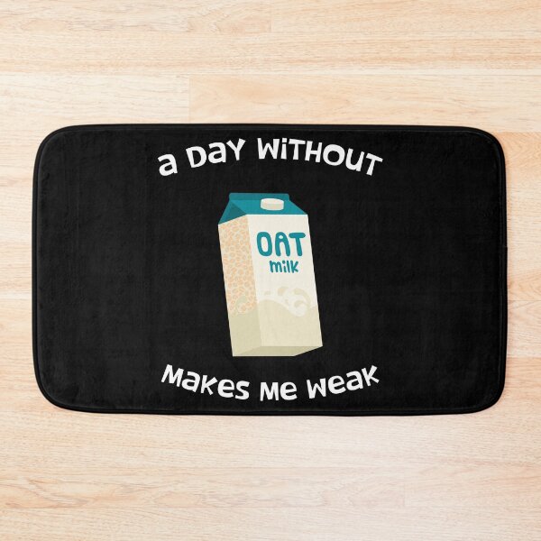 Item preview, Funny Vegan Plant-based A Day Without Oat Milk print designed and sold by jakehughes2015.