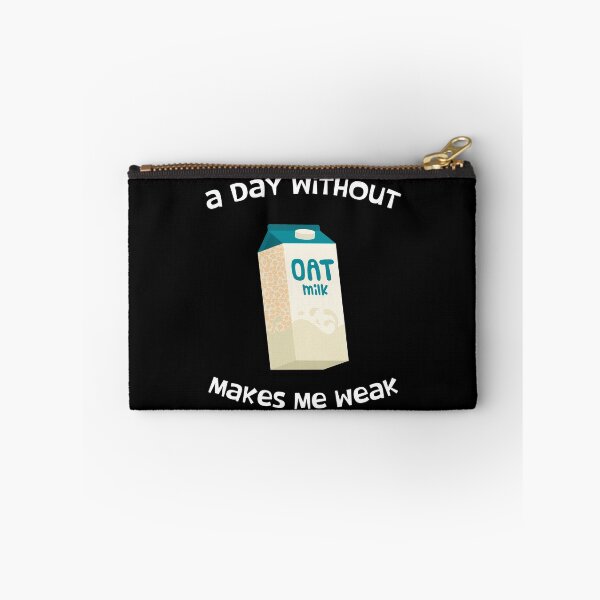 Item preview, Funny Vegan Plant-based A Day Without Oat Milk print designed and sold by jakehughes2015.