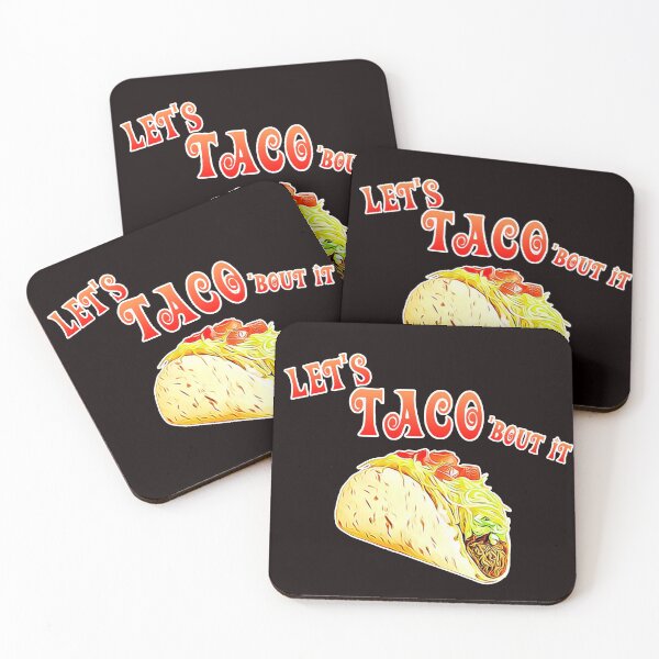 Item preview, Let's TACO 'bout it Funny Joke Pun Conversation Starter Mexican Fiesta Tuesday T-Shirt designed and sold by BazaarTrades.