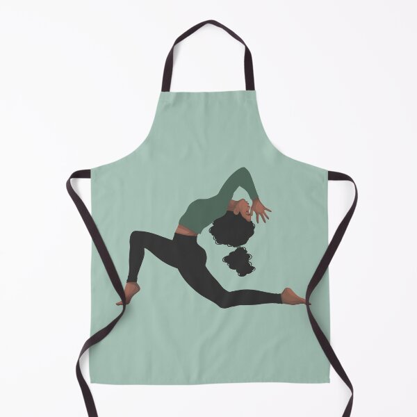 Item preview, Green Yoga Girl Asana - Good Vibes Spiritual Meditation Namaste - Illustration by MadliArt designed and sold by MadliArt.