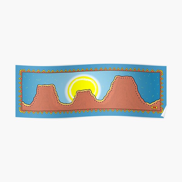 Moonrise Border Poster