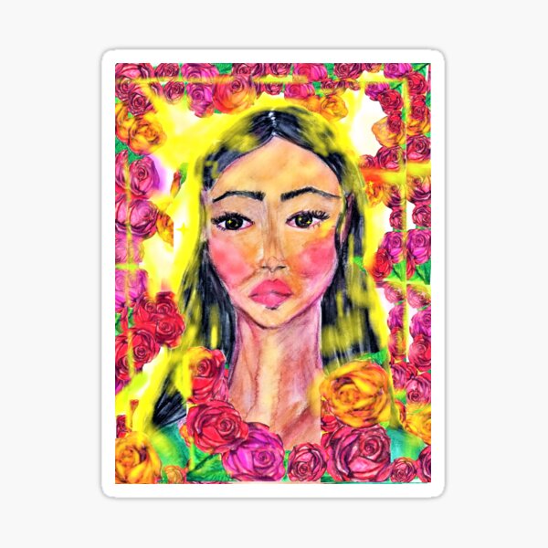 A BEAUTIFUL GIRL PORTRAIT Sticker