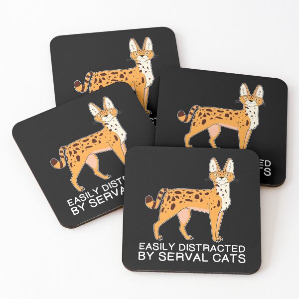 Item preview, Funny African Animal Easily Distracted By Serval Cats graphic designed and sold by jakehughes2015.