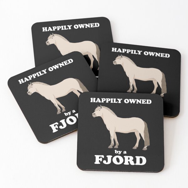 Item preview, Funny Horse Owner Happily Owned By A Fjord design designed and sold by jakehughes2015.