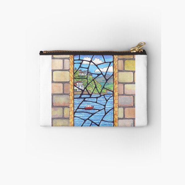 Item preview, 533 - BORTH-Y-GEST STAINED GLASS WINDOW - DAVE EDWARDS - COLOURED PENCILS - 2021 designed and sold by BLYTHART.