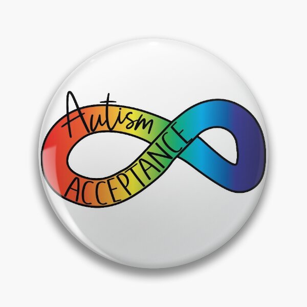 Item preview, Autism Acceptance Rainbow Infinity Symbol designed and sold by Indie-Designs.