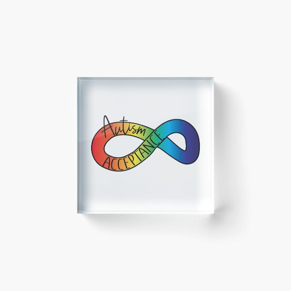 Item preview, Autism Acceptance Rainbow Infinity Symbol designed and sold by Indie-Designs.