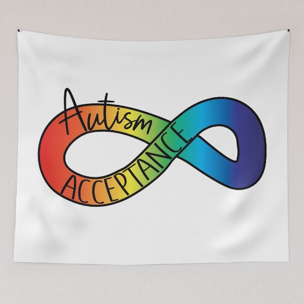 Item preview, Autism Acceptance Rainbow Infinity Symbol designed and sold by Indie-Designs.