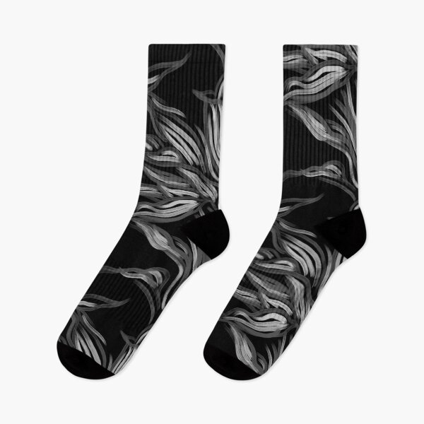 Artikelvorschau, Black and White Funky Leaves entworfen und verkauft von Carolina Diaz.