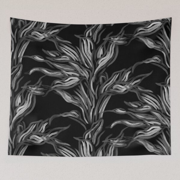 Artikelvorschau, Black and White Funky Leaves entworfen und verkauft von Carolina Diaz.