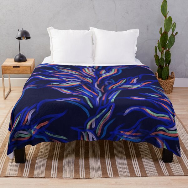 Artikelvorschau, Navy Funky Leaves entworfen und verkauft von Carolina Diaz.