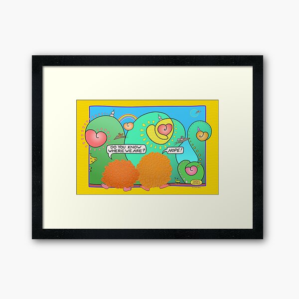 Where We Are Framed Art Print