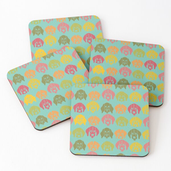 Item preview, Colourful German Shorthaired Pointer Faces designed and sold by 74MainStreet.