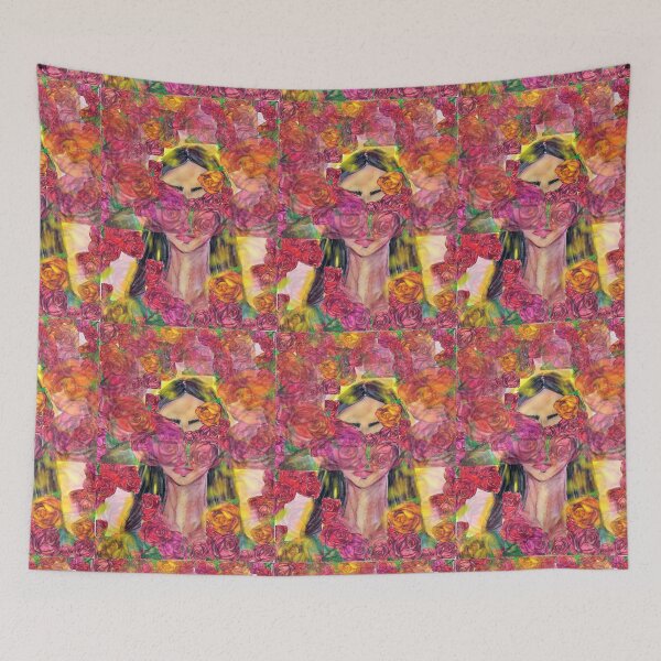 Item preview, SURREAL PORTRAIT WITH ROSES  designed and sold by IvanaKada.