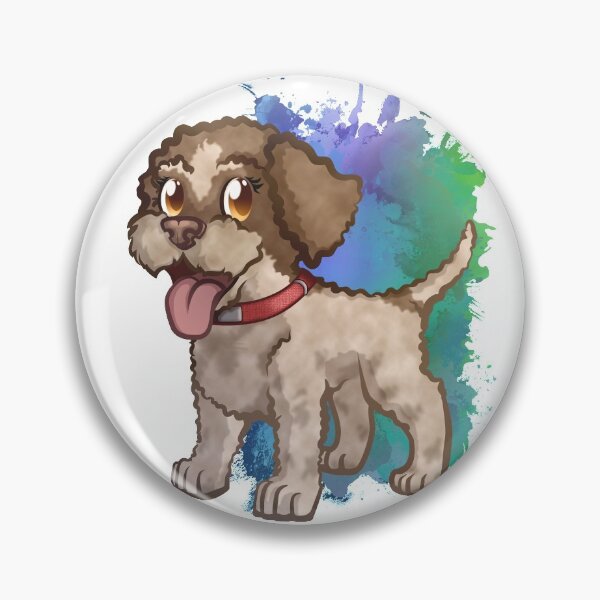 Item preview, Lagotto Romagnolo Puppy Dog (Truffle Dog) Patch w Ticking designed and sold by Tazmaa.