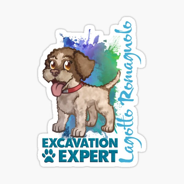 Lagotto Romagnolo Puppy Dog (Truffle Dog) Patch w Ticking Sticker