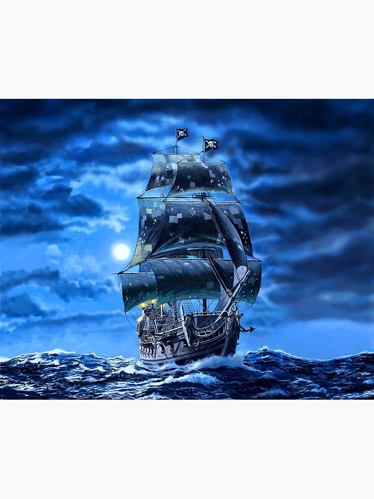 Discover The Black Pearl ship | Pirates of the Caribbean Premium Matte Vertical Poster