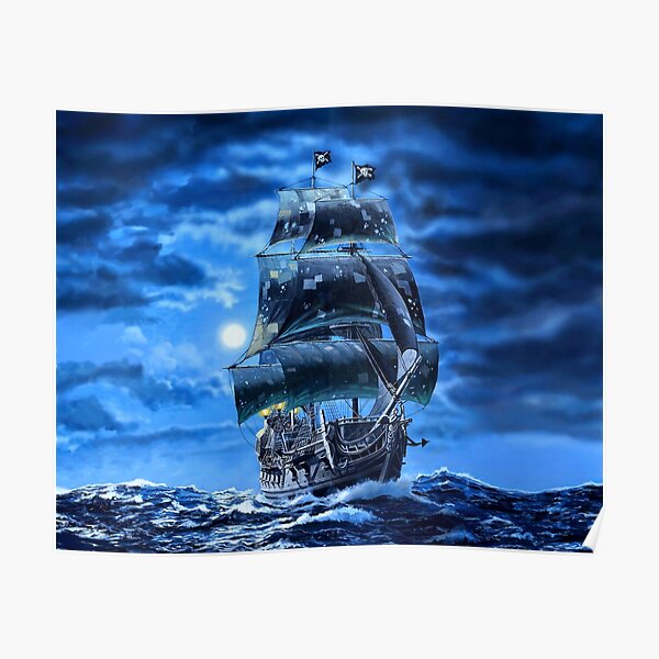 The Black Pearl ship | Pirates of the Caribbean Poster
