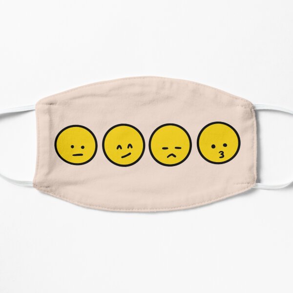 stylized emojis Flat Mask