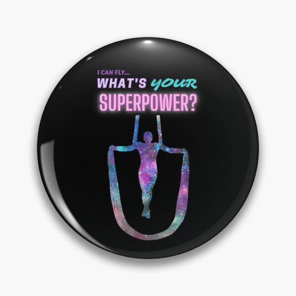 Item preview, I Can Fly...What's Your Superpower? Aerial Silks, Hammock, Sling, Aerialists, and Circus! designed and sold by FlyingFoxDesign.