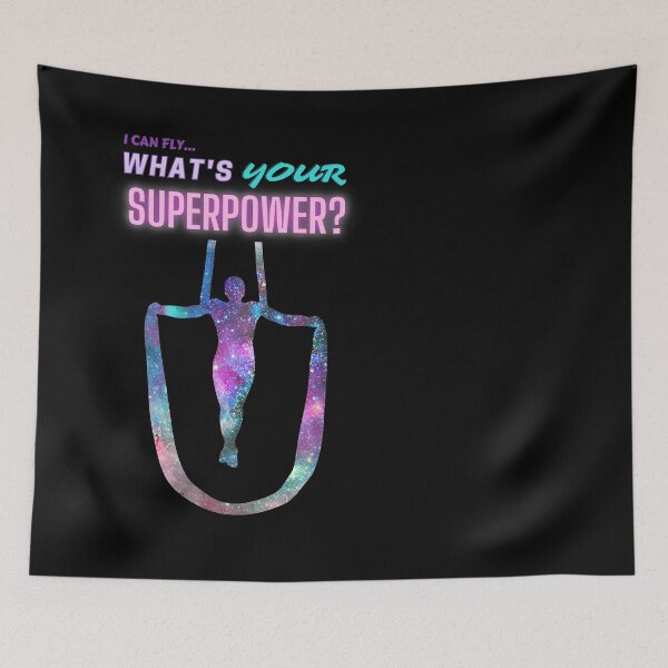Item preview, I Can Fly...What's Your Superpower? Aerial Silks, Hammock, Sling, Aerialists, and Circus! designed and sold by FlyingFoxDesign.