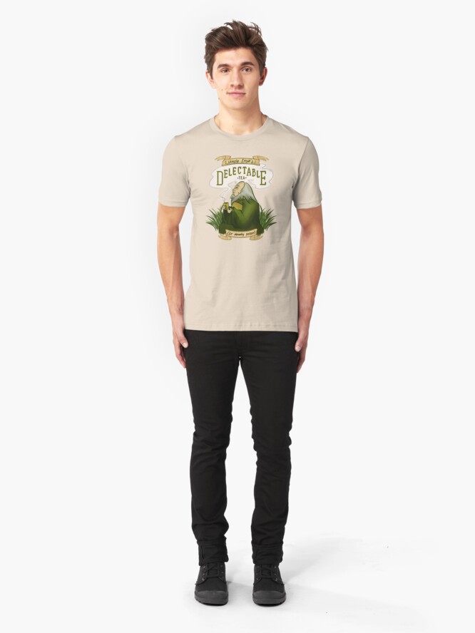 Alternate view of Iroh's Delectable Tea Slim Fit T-Shirt