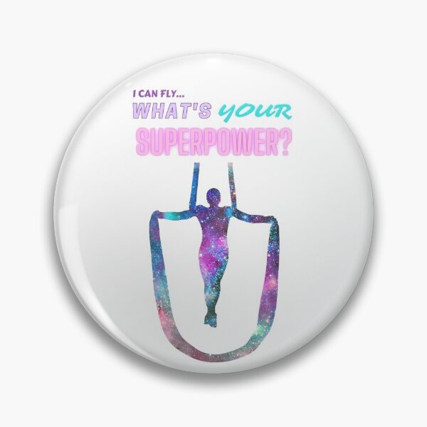 Item preview, I Can Fly...What's Your Superpower? Aerial Silks, Hammock, Sling, Aerialists, and Circus! designed and sold by FlyingFoxDesign.