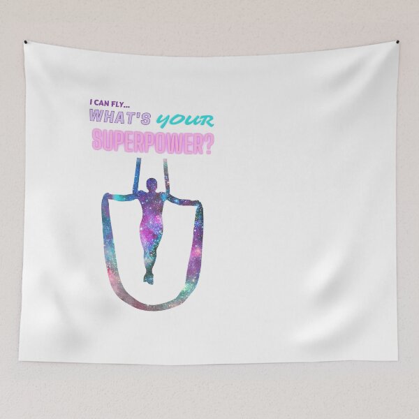 Item preview, I Can Fly...What's Your Superpower? Aerial Silks, Hammock, Sling, Aerialists, and Circus! designed and sold by FlyingFoxDesign.