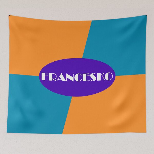 Item preview, Blue-orange cool texture with Francesko logo designed and sold by Francesko221.
