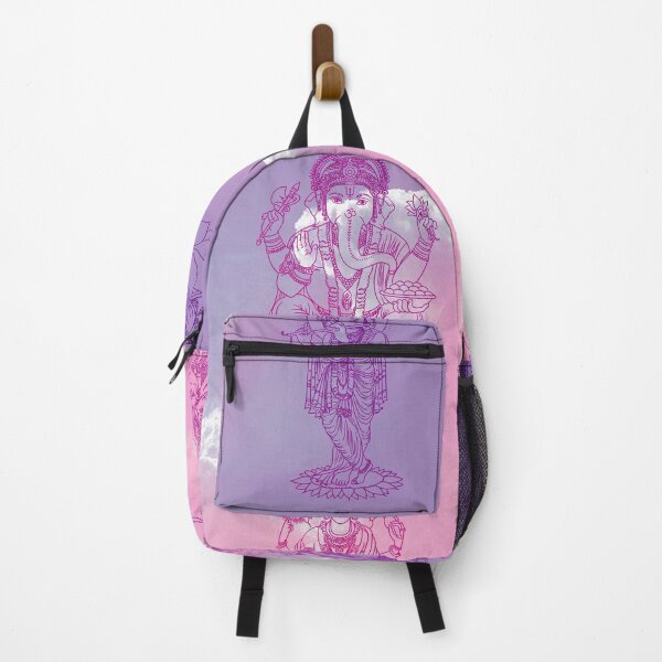 Item preview, Dioses hindúes lineal grafico vector, sabiduria oriental, vishnu, shiva, ganesha, lakashmi, hanuman, rama, brahma, kali ... rosa azul morado nubes designed and sold by Mariuki Flow.