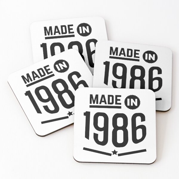 Item preview, Made in 1986 birthday gift design designed and sold by rodmendonca.