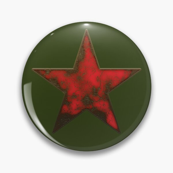 Item preview, Grunge Metal Effect Red Star designed and sold by iscaStudioArt.