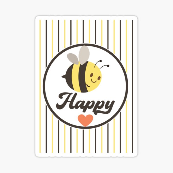 Cute Wholesome Bumble Bee with Beeutiful text | Bee gifts | Bee lover |  Gifts for children | Sticker