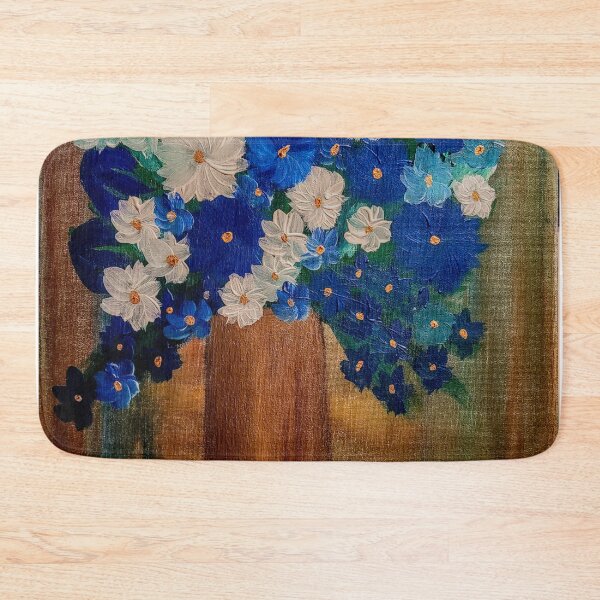 Item preview, Some abstract mixed flowers in a metallic vase  designed and sold by kkartwork.