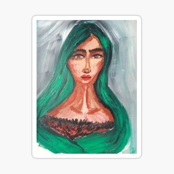 GREEN HAIR FAIRY Sticker