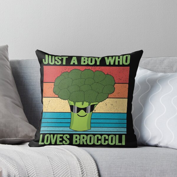 Item preview, Just a Boy Who Loves Broccoli Funny Vintage Broccoli Gift designed and sold by SaliDesigner.