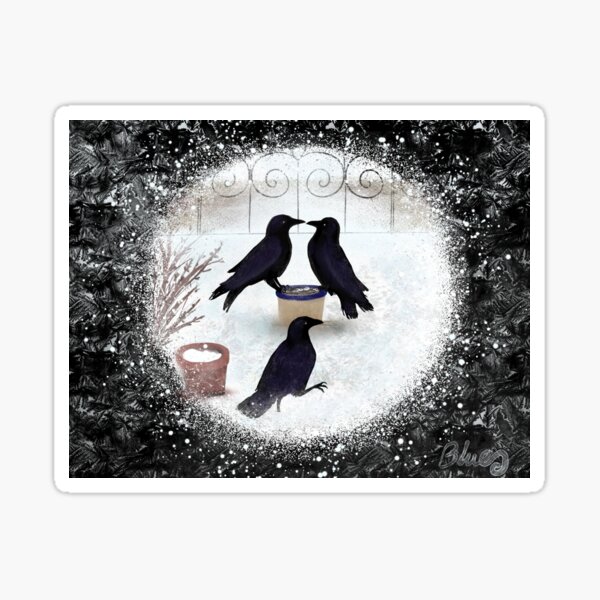Snow Crows Sticker