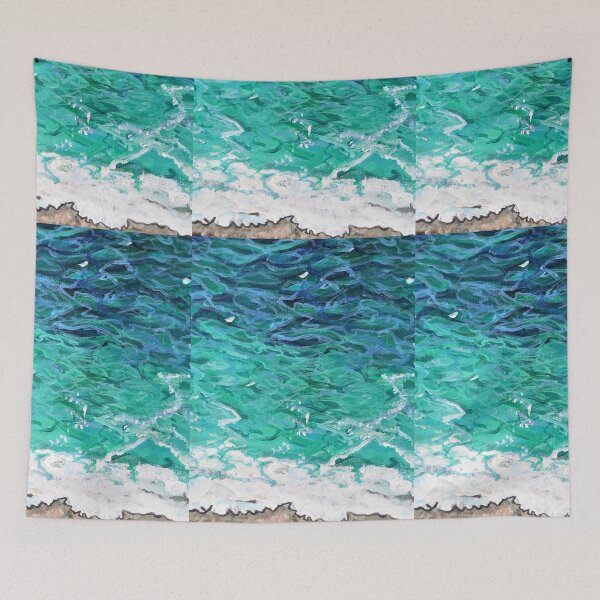 Item preview, OCEAN WAVES PAINTING  designed and sold by IvanaKada.